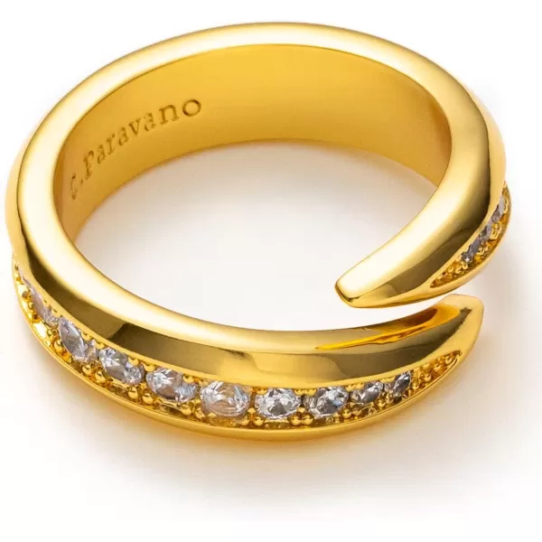 C.Paravano Rings for Women | Womens Rings Size 6 7 8 | Gold Plated Rings | Fashion Rings for Women | Statement Rings for Women | Stackable Rings for Women