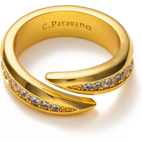 C.Paravano Rings for Women | Womens Rings Size 6 7 8 | Gold Plated Rings | Fashion Rings for Women | Statement Rings for Women | Stackable Rings for Women
