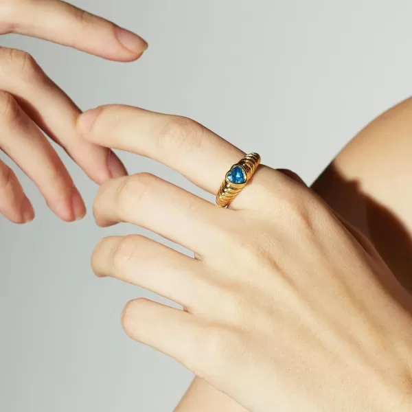 C.Paravano Rings for Women | Womens Rings Size 6 7 8 | Gold Plated Rings | Fashion Rings for Women | Statement Rings for Women | Stackable Rings for Women