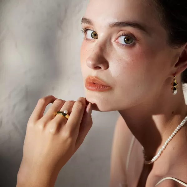C.Paravano Rings for Women | Womens Rings Size 6 7 8 | Gold Plated Rings | Fashion Rings for Women | Statement Rings for Women | Stackable Rings for Women