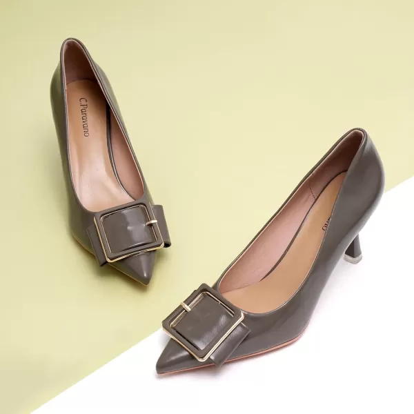 C.Paravano Womens Designer Pumps I Comfortable Stiletto Heel Pumps I Kitten Heels for Women I Pointed Toe Daily Pumps I Party Wedding Pumps