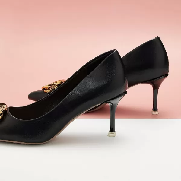 C.Paravano Womens Designer Pumps I Comfortable Stiletto Heel Pumps I Kitten Heels for Women I Pointed Toe Daily Pumps I Party Wedding Pumps