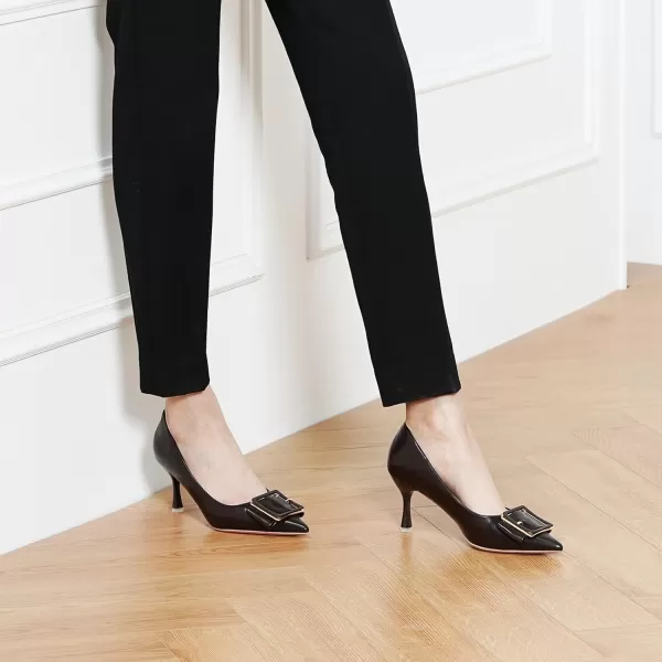 C.Paravano Womens Designer Pumps I Comfortable Stiletto Heel Pumps I Kitten Heels for Women I Pointed Toe Daily Pumps I Party Wedding Pumps
