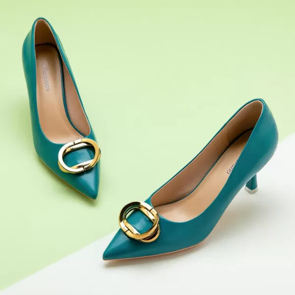 C.Paravano Womens Designer Pumps I Comfortable Stiletto Heel Pumps I Kitten Heels for Women I Pointed Toe Daily Pumps I Party Wedding Pumps