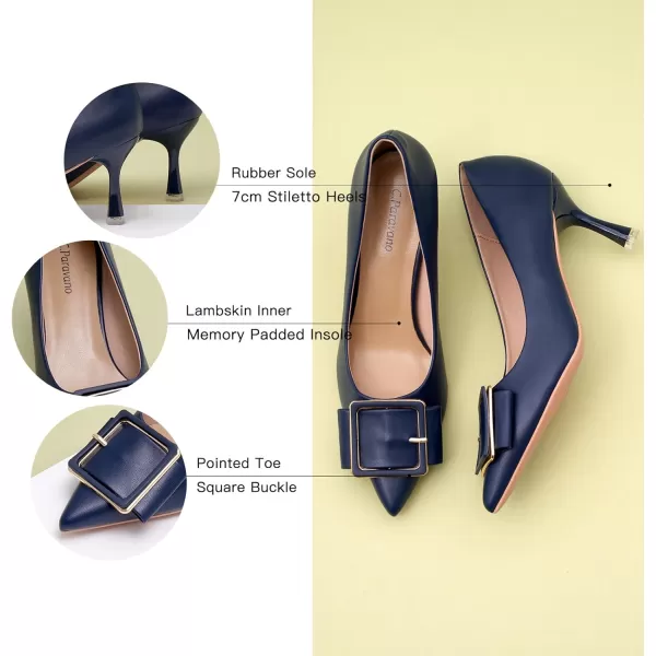 C.Paravano Womens Designer Pumps I Comfortable Stiletto Heel Pumps I Kitten Heels for Women I Pointed Toe Daily Pumps I Party Wedding Pumps