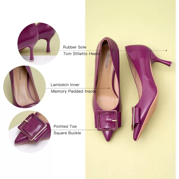 C.Paravano Womens Designer Pumps I Comfortable Stiletto Heel Pumps I Kitten Heels for Women I Pointed Toe Daily Pumps I Party Wedding Pumps
