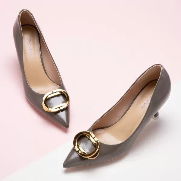 C.Paravano Womens Designer Pumps I Comfortable Stiletto Heel Pumps I Kitten Heels for Women I Pointed Toe Daily Pumps I Party Wedding Pumps