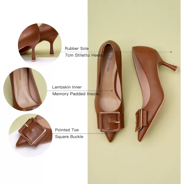 C.Paravano Womens Designer Pumps I Comfortable Stiletto Heel Pumps I Kitten Heels for Women I Pointed Toe Daily Pumps I Party Wedding Pumps