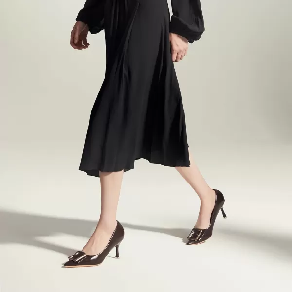 C.Paravano Womens Designer Pumps I Comfortable Stiletto Heel Pumps I Kitten Heels for Women I Pointed Toe Daily Pumps I Party Wedding Pumps