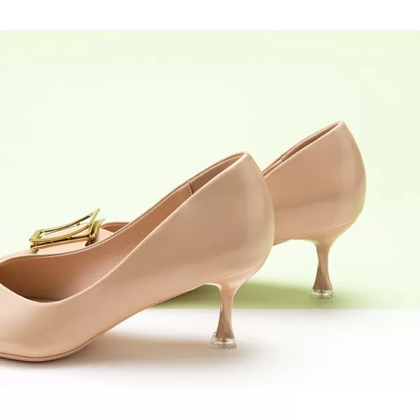 C.Paravano Women's Pump I Pointed Toe Kitten Heel I Closed Toe Low Heel I Comfortable Dress Pump I Leather Wedding Shoes