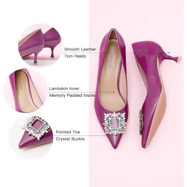 C.Paravano Women's Pumps I Pointed Toe Kitten Heel I Closed Toe Dress Pump I Comfortable Wedding Shoes