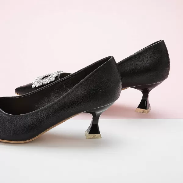 C.Paravano Women's Pumps I Pointed Toe Kitten Heel I Closed Toe Dress Pump I Comfortable Wedding Shoes
