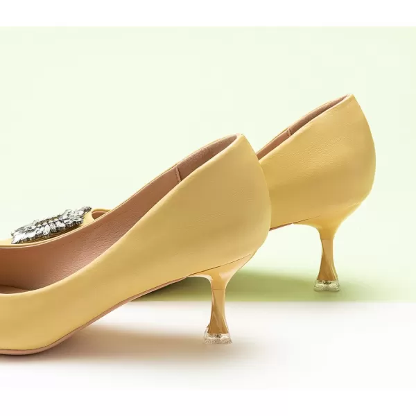 C.Paravano Women's Pumps I Pointed Toe Kitten Heel I Closed Toe Dress Pump I Comfortable Wedding Shoes