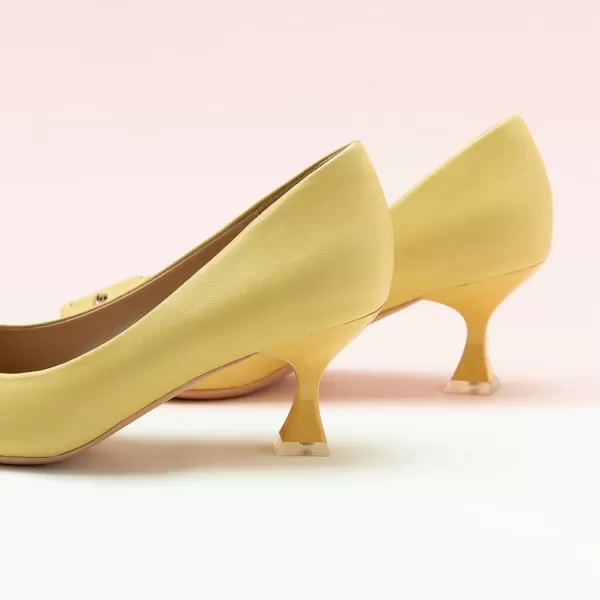 C.Paravano Women's Pumps | Low Heel for Women | Womens Designer Pumps | Kitten Heels for Women | Womens Short Heels | Leather Pumps for Women