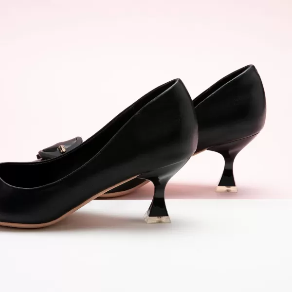 C.Paravano Women's Pumps | Low Heel for Women | Womens Designer Pumps | Kitten Heels for Women | Womens Short Heels | Leather Pumps for Women
