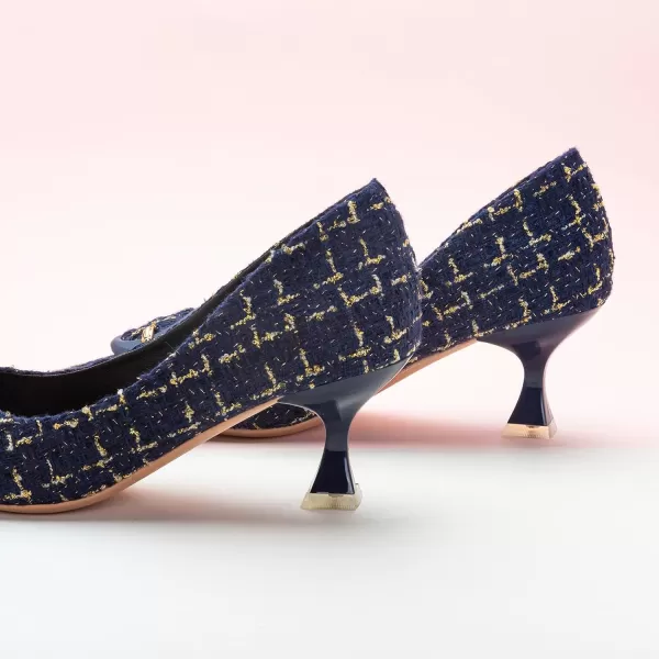 C.Paravano Women's Pumps | Low Heel for Women | Womens Designer Pumps | Kitten Heels for Women | Womens Short Heels | Leather Pumps for Women