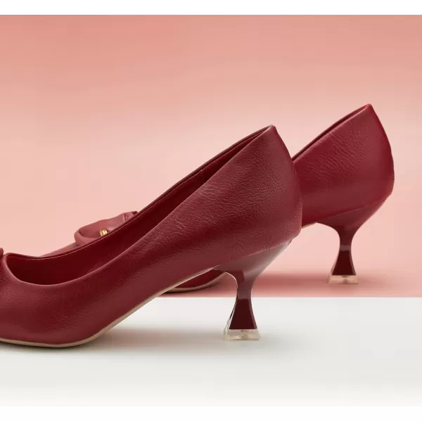 C.Paravano Women's Pumps | Low Heel for Women | Womens Designer Pumps | Kitten Heels for Women | Womens Short Heels | Leather Pumps for Women