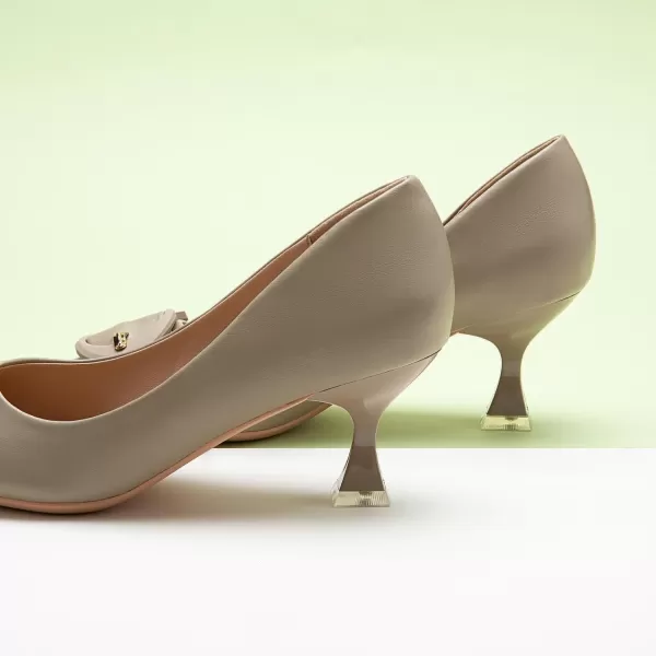 C.Paravano Women's Pumps | Low Heel for Women | Womens Designer Pumps | Kitten Heels for Women | Womens Short Heels | Leather Pumps for Women