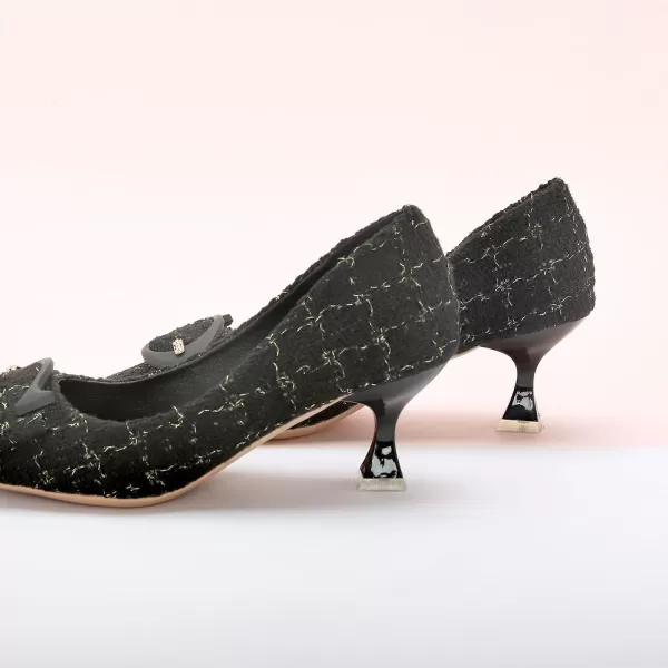 C.Paravano Women's Pumps | Low Heel for Women | Womens Designer Pumps | Kitten Heels for Women | Womens Short Heels | Leather Pumps for Women