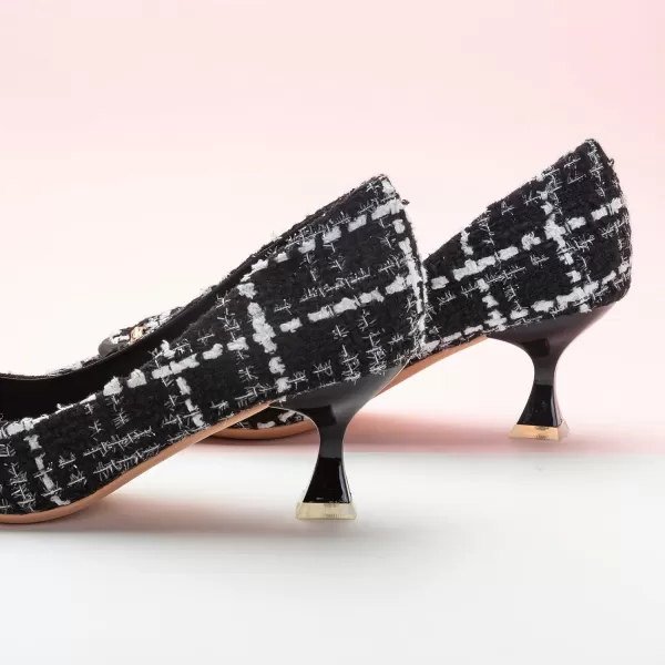 C.Paravano Women's Pumps | Low Heel for Women | Womens Designer Pumps | Kitten Heels for Women | Womens Short Heels | Leather Pumps for Women
