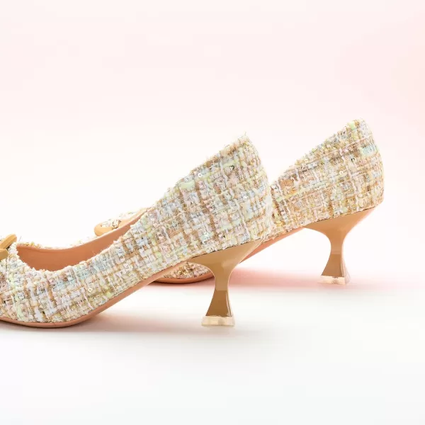 C.Paravano Women's Pumps | Low Heel for Women | Womens Designer Pumps | Kitten Heels for Women | Womens Short Heels | Leather Pumps for Women