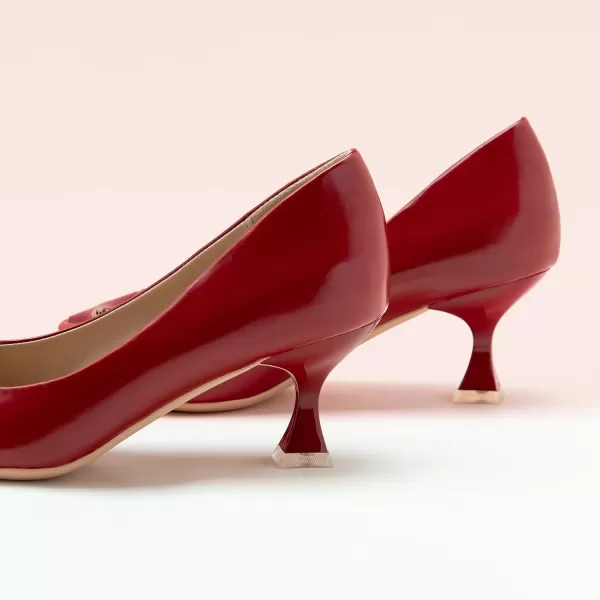 C.Paravano Women's Pumps | Low Heel for Women | Womens Designer Pumps | Kitten Heels for Women | Womens Short Heels | Leather Pumps for Women