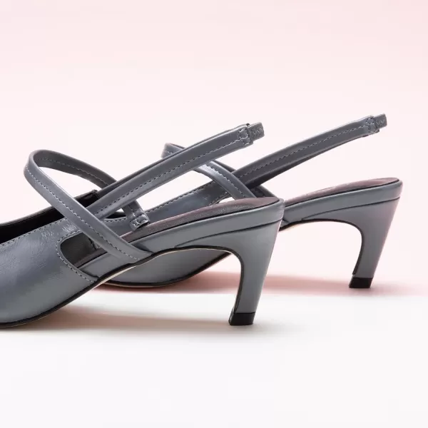 C.Paravano Women's Slingback Flats | Pointed Toe Flats Sandals | Leather Kitten Heels | Closed Heeled Sandal | Wedding Dress Pumps Shoes for Women