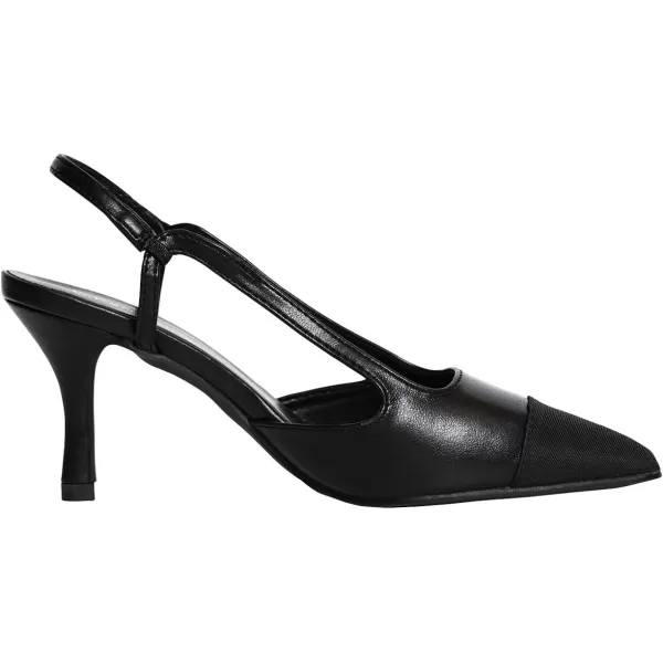 C.Paravano Women's Slingback | Leather Slingback Flats | Pointed Toe Slingback Pumps | Comfort Heeled Sandal | Slip on Flats Shoes for Wedding