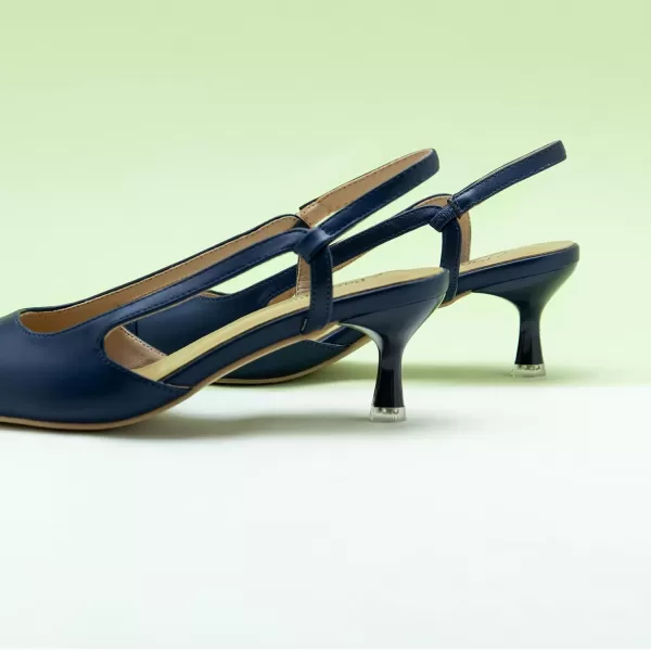 C.Paravano Women's Slingback | Leather Slingback Flats | Pointed Toe Slingback Pumps | Comfort Heeled Sandal | Slip on Flats Shoes for Wedding