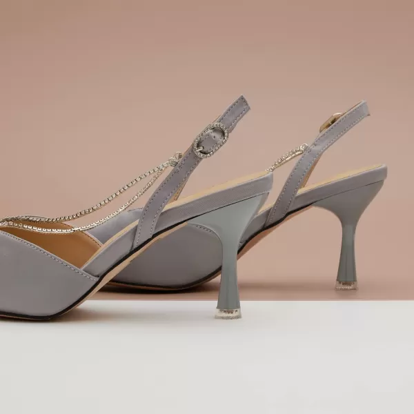 C.Paravano Women's Slingback | Leather Slingback Flats | Pointed Toe Slingback Pumps | Comfort Heeled Sandal | Slip on Flats Shoes for Wedding
