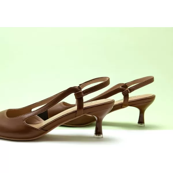 C.Paravano Women's Slingback | Leather Slingback Flats | Pointed Toe Slingback Pumps | Comfort Heeled Sandal | Slip on Flats Shoes for Wedding