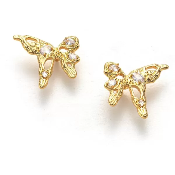 C.Paravano 18K Gold Earrings Studs | Stud Earrings for Women | Hypoallergenic Earring for Women | Flatback Stud Earrings | Stud Earrings Gold