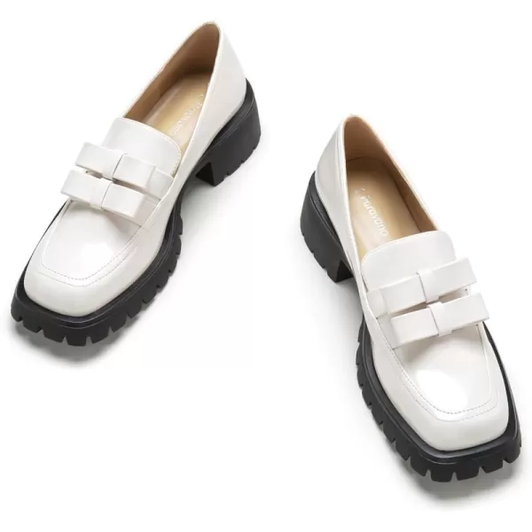 C.Paravano Chunky Loafers for Women Comfort | Womens Loafers Shoes Casual | Platform Loafers for Women | Lug Sole Loafers | Womens Penny Loafers | Lady Loafers Black | Exquisite Print Loafers