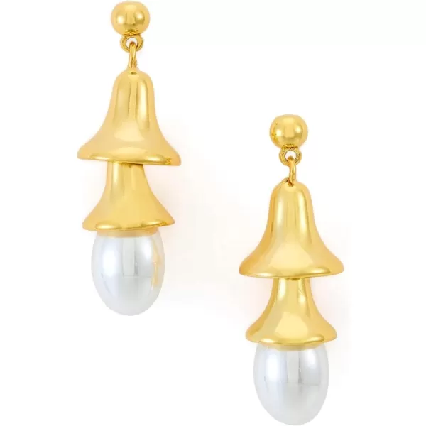 C.Paravano Gold Studs Earrings for Women | Womens Fine Earring | Funky Earrings for Women | Small Gold Earrings for Women | Pearl Earrings for Women