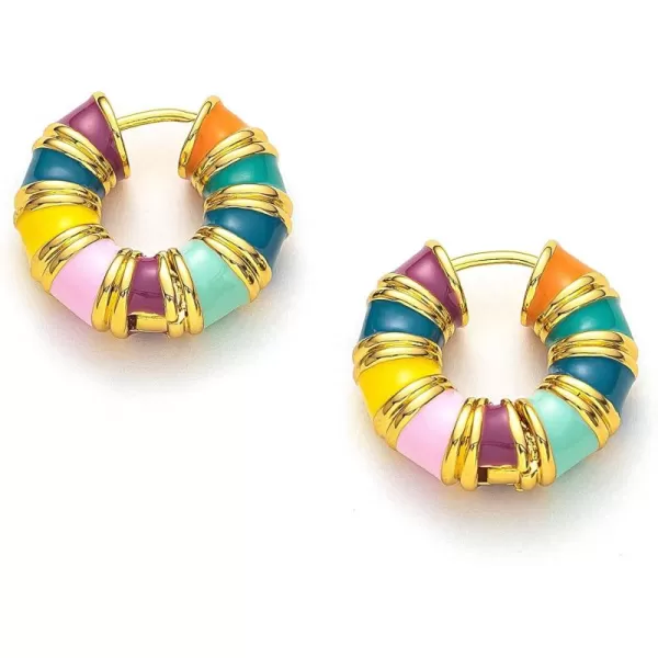 C.Paravano Hoop Earrings for Women | 18K Gold Plated Hoop Earrings | Platinum Hoop Earrings for Women | 925 Sterling Silver Hoop Earrings | Earrings for Women