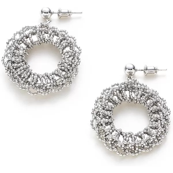 C.Paravano Hoop Earrings for Women | 18K Gold Plated Hoop Earrings | Platinum Hoop Earrings for Women | 925 Sterling Silver Hoop Earrings | Earrings for Women
