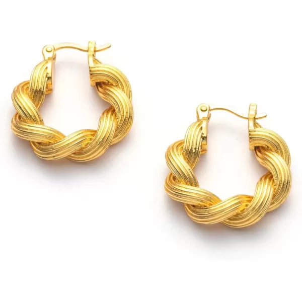 C.Paravano Hoop Earrings for Women | 18K Gold Plated Hoop Earrings | Platinum Hoop Earrings for Women | 925 Sterling Silver Hoop Earrings | Earrings for Women
