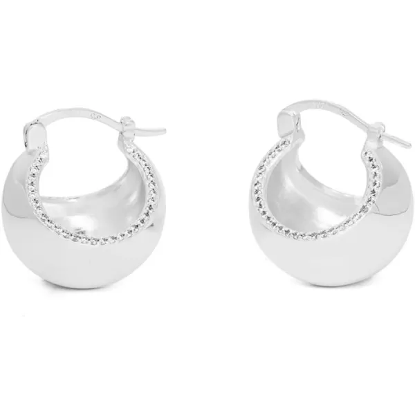 C.Paravano Hoop Earrings for Women | 18K Gold Plated Hoop Earrings | Platinum Hoop Earrings for Women | 925 Sterling Silver Hoop Earrings | Earrings for Women