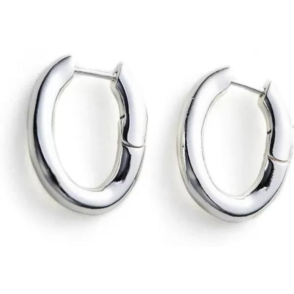 C.Paravano Hoop Earrings for Women | 18K Gold Plated Hoop Earrings | Platinum Hoop Earrings for Women | 925 Sterling Silver Hoop Earrings | Earrings for Women