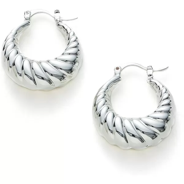 C.Paravano Hoop Earrings for Women | 18K Gold Plated Hoop Earrings | Platinum Hoop Earrings for Women | 925 Sterling Silver Hoop Earrings | Earrings for Women