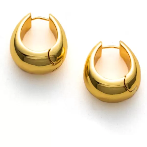 C.Paravano Hoop Earrings for Women | 18K Gold Plated Hoop Earrings | Platinum Hoop Earrings for Women | 925 Sterling Silver Hoop Earrings | Earrings for Women