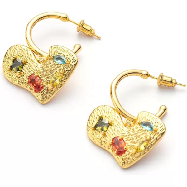 C.Paravano Hoop Earrings for Women | 18K Gold Plated Hoop Earrings | Platinum Hoop Earrings for Women | 925 Sterling Silver Hoop Earrings | Earrings for Women