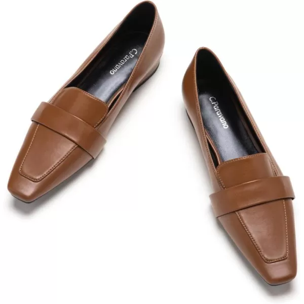 C.Paravano Loafer for Women | Leather Penny Loafers | Slip On Loafer | Women's Loafers | Squared Toe Loafer Flat | Comfort Loafer Shoes