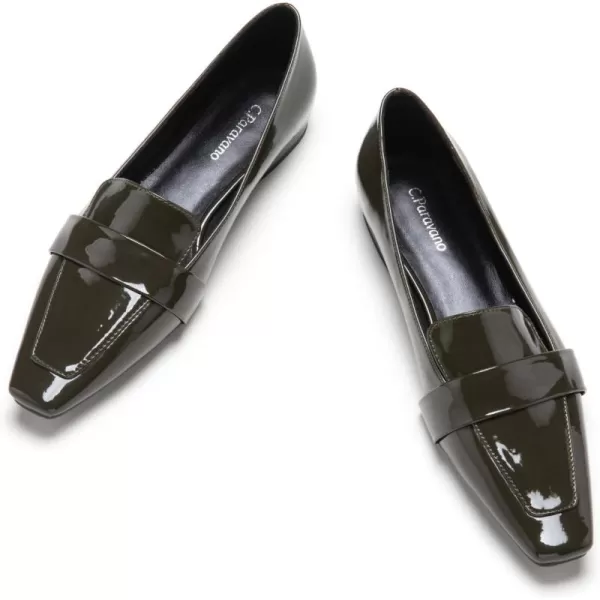 C.Paravano Loafer for Women | Leather Penny Loafers | Slip On Loafer | Women's Loafers | Squared Toe Loafer Flat | Comfort Loafer Shoes