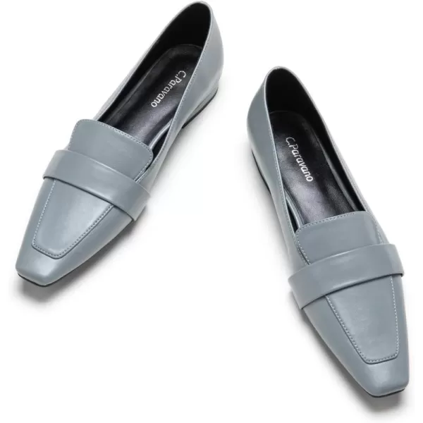 C.Paravano Loafer for Women | Leather Penny Loafers | Slip On Loafer | Women's Loafers | Squared Toe Loafer Flat | Comfort Loafer Shoes