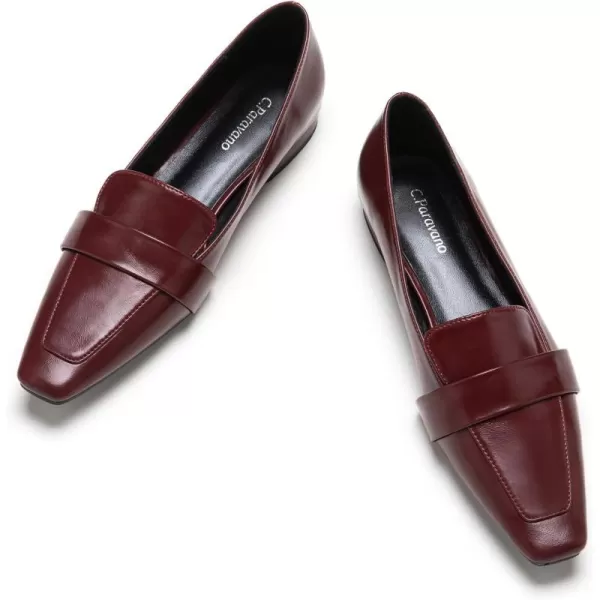 C.Paravano Loafer for Women | Leather Penny Loafers | Slip On Loafer | Women's Loafers | Squared Toe Loafer Flat | Comfort Loafer Shoes