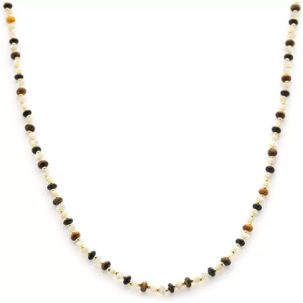 C.Paravano Pearl Necklaces for Women | Pearl Choker Necklace | 18K Gold Plated Chain Necklace | Necklaces Pearl | Real Pearl Necklace | Long Pearl Necklace | Gold and Pearl Necklace
