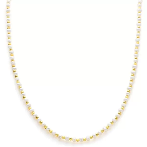 C.Paravano Pearl Necklaces for Women | Pearl Choker Necklace | 18K Gold Plated Chain Necklace | Necklaces Pearl | Real Pearl Necklace | Long Pearl Necklace | Gold and Pearl Necklace