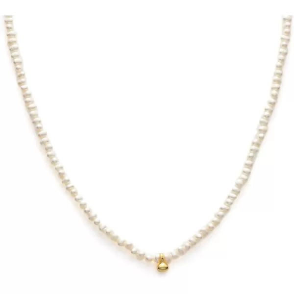 C.Paravano Pearl Necklaces for Women | Pearl Choker Necklace | 18K Gold Plated Chain Necklace | Necklaces Pearl | Real Pearl Necklace | Long Pearl Necklace | Gold and Pearl Necklace