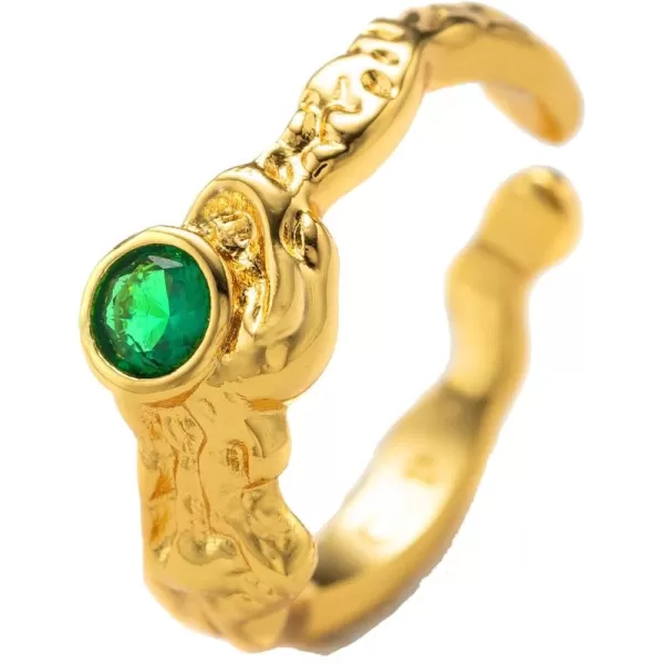 C.Paravano Rings for Women Gold 18K | Womens Adjustable Rings | Vintage Rings for Women | 18k Gold Rings for Women Real Gold | Rings for Women | 18k Gold Rings for Women